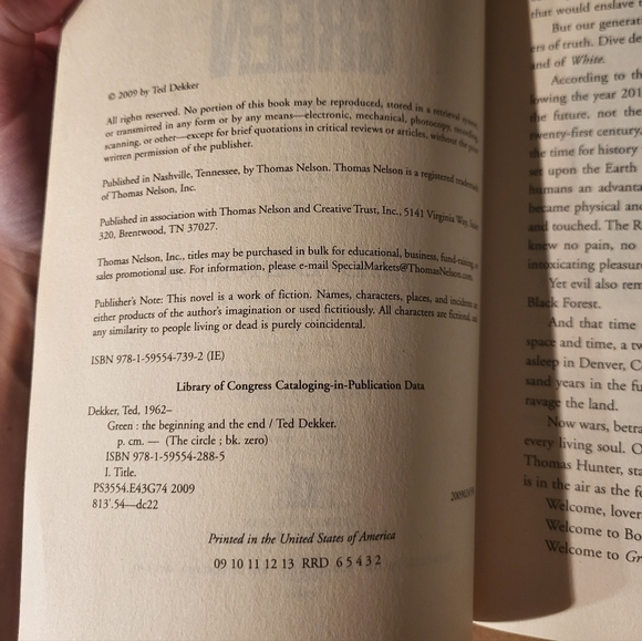 Green: The Circle - Book Zero by Ted Dekker - Picture 4 of 4